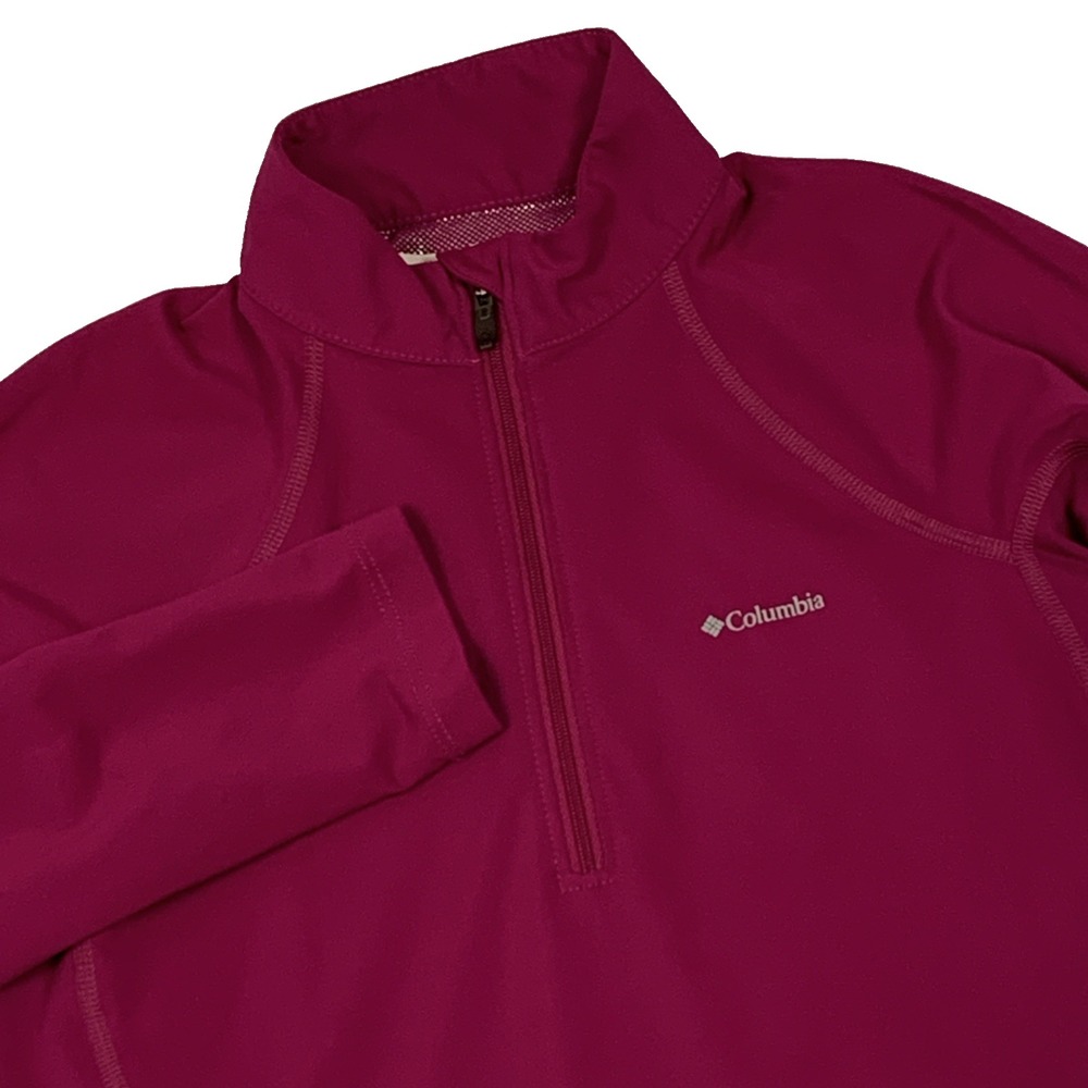 Columbia Omni-Heat Half Zip Baselayer Top Womens Small Pink Thermal XL6171